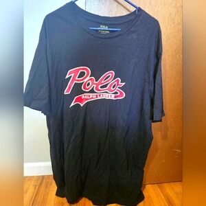 Polo Ralph Lauren Black XLT short sleeve t-shirt with Red Polo Logo